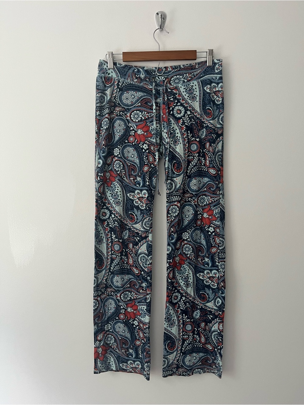 Vintage Lucky Brand Floral Paisley Low Rise Y2k Sweat Pants Fits Like M (read)